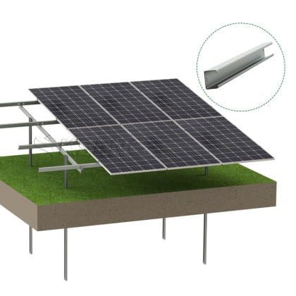 Carbon Steel Solar Ground Mounting System